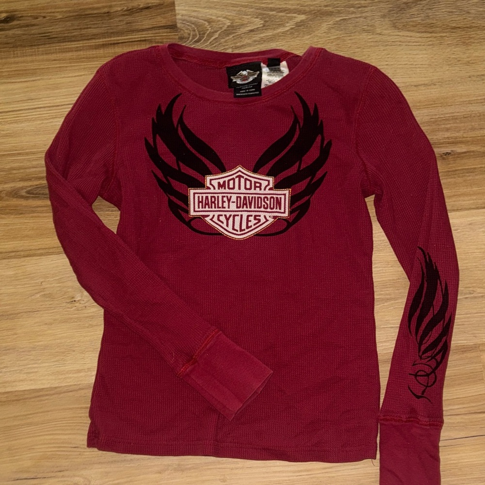 Harley-Davidson Red Long Sleeve Tee